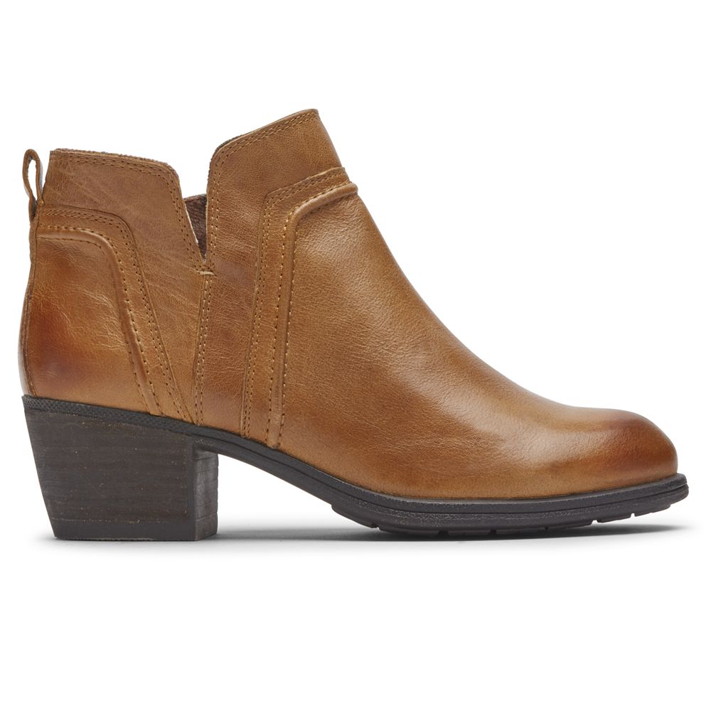 Booties Mulher Rockport Cobb Hill Anisa V-Cut Amarelas,Portugal UIVWN-3197